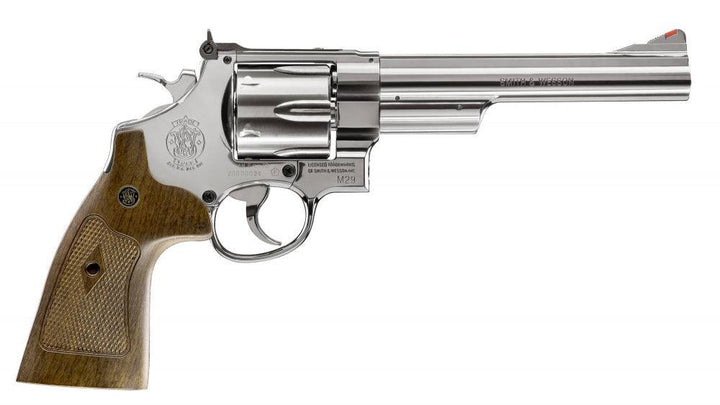 Smith & Wesson - M29 6.5 CO2 Drevet Softgunrevolver - Blå Polert - gameon.eu