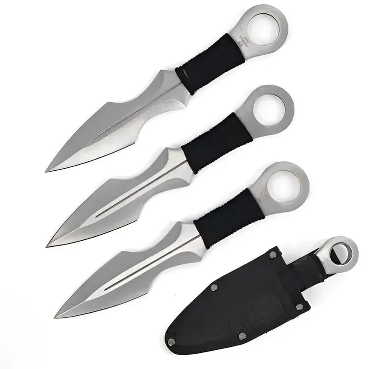 Snake Eye Krom Kasteknivsett - 22cm - 3stk med slire - Game-On.no