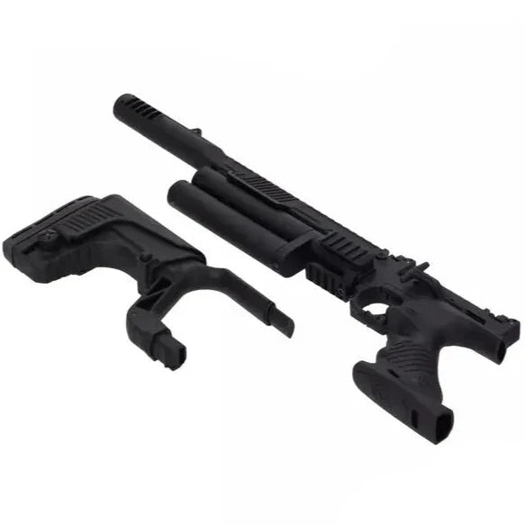 Pistola de aire comprimido Hatsan Jet 3 Black PCP - Pistola de aire comprimido de 4,5 mm con matraz