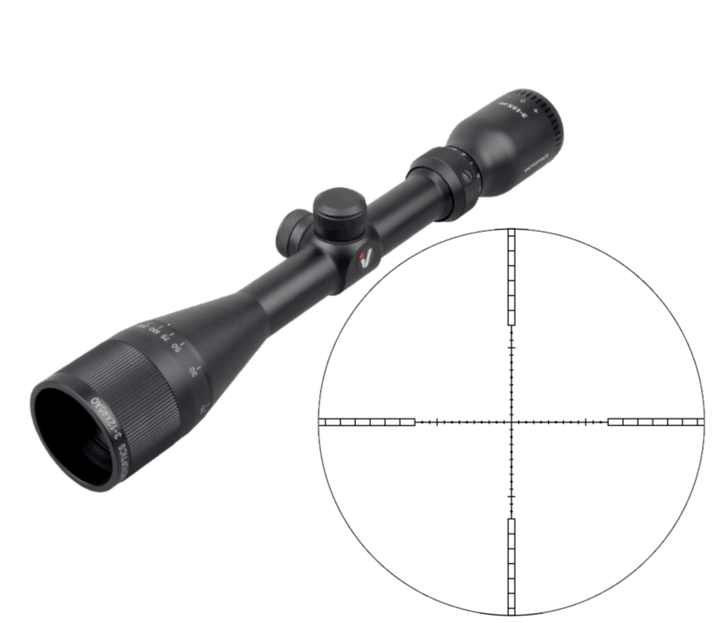 Vector Optics - C4 Kikkertsikte 3-12x40 med Parallax og Solskjer - gameon.eu