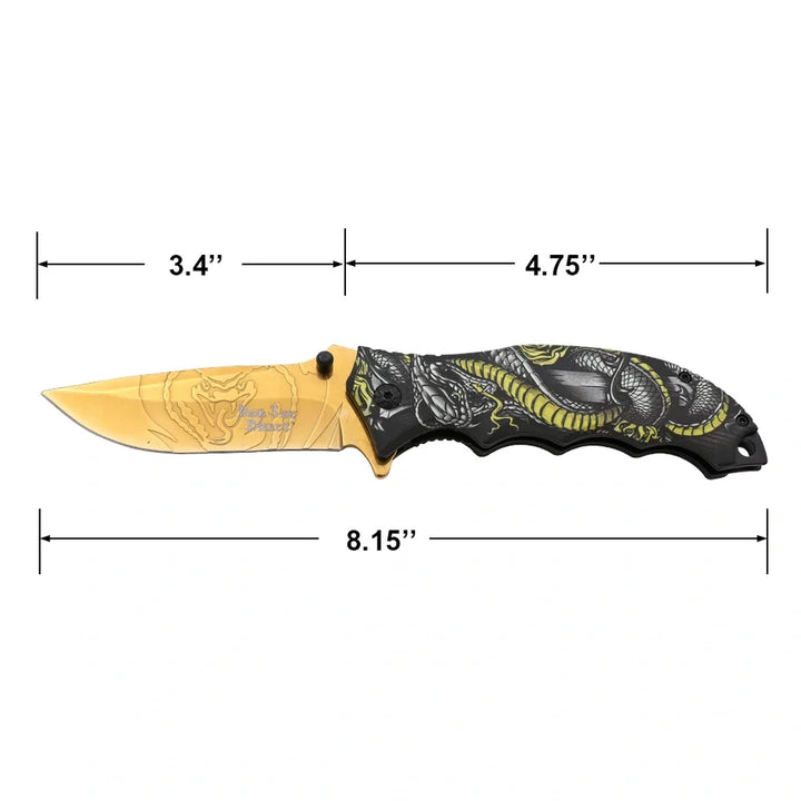 Dark Side Blades - Viper Trace Foldekniv med Spear Point Blad