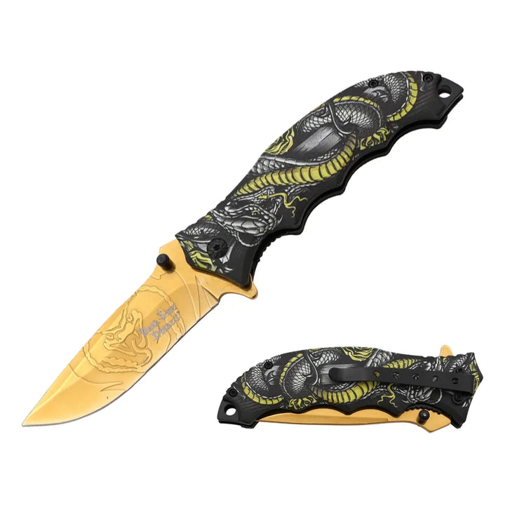 Dark Side Blades - Viper Trace Foldekniv med Spear Point Blad