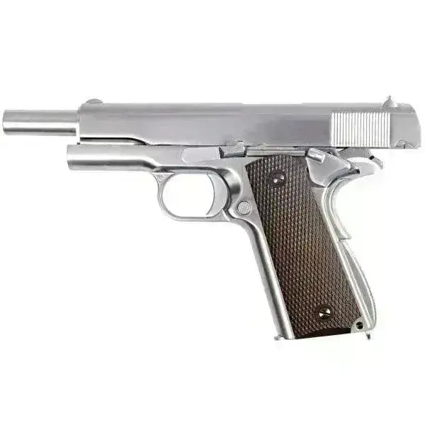 WE - 1911 Matte Chrome V3 - Blowback - Game-On.no