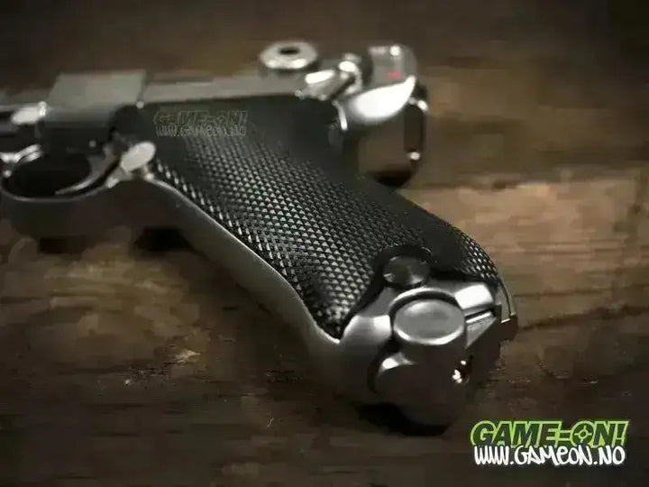 WE - Luger Softgunpistol med Blowback - Sølv - Game-On.no