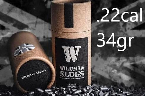 Wildman Flat Base Slugs til Luftvåpen 5.5mm(.22) - 34gr 200stk - gameon.eu