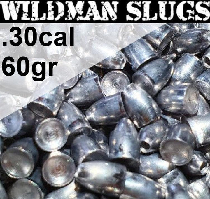 Wildman Hulspiss Slugs til Luftvåpen 7.62mm(.30) - 60gr 100stk - gameon.eu