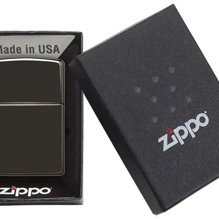 Zippo - Ebony High Polish Black - Game-On.no