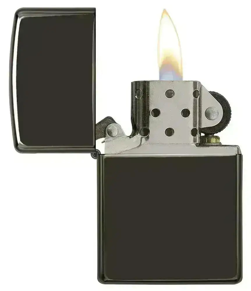 Zippo Lighter - Ebony High Polish Black - Game-On.no