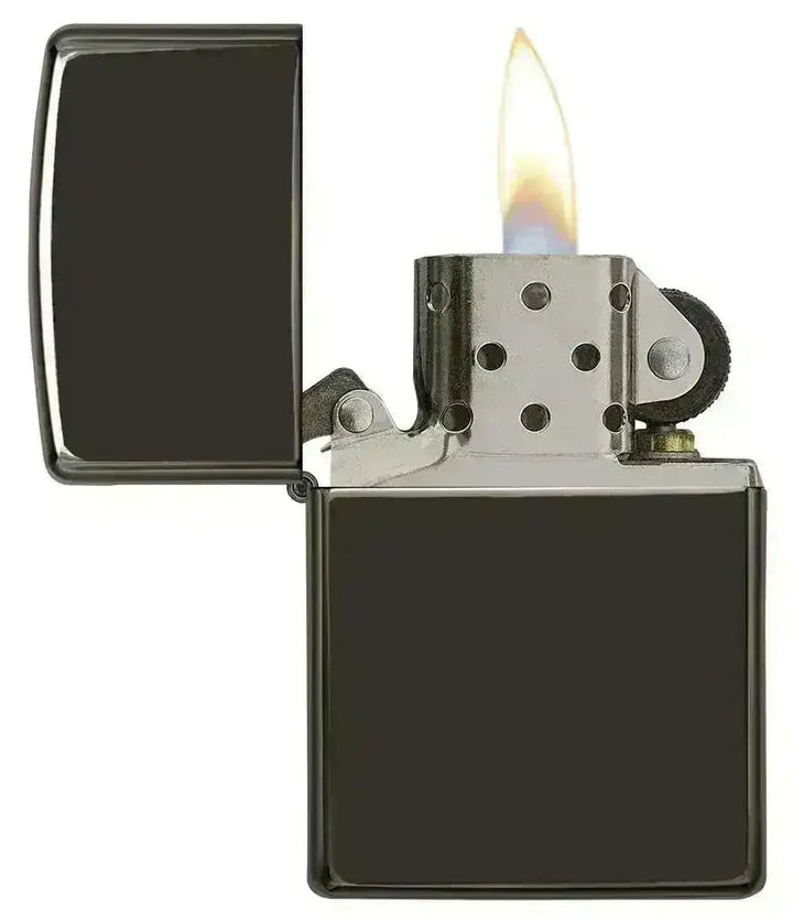 Zippo Lighter - Ebony High Polish Black - Game-On.no