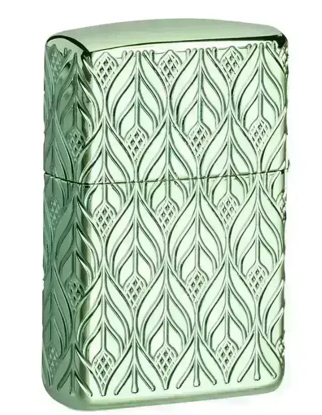 Zippo Lighter - Green Elegant Dragon - Armor 360 Degree Limited - Game-On.no