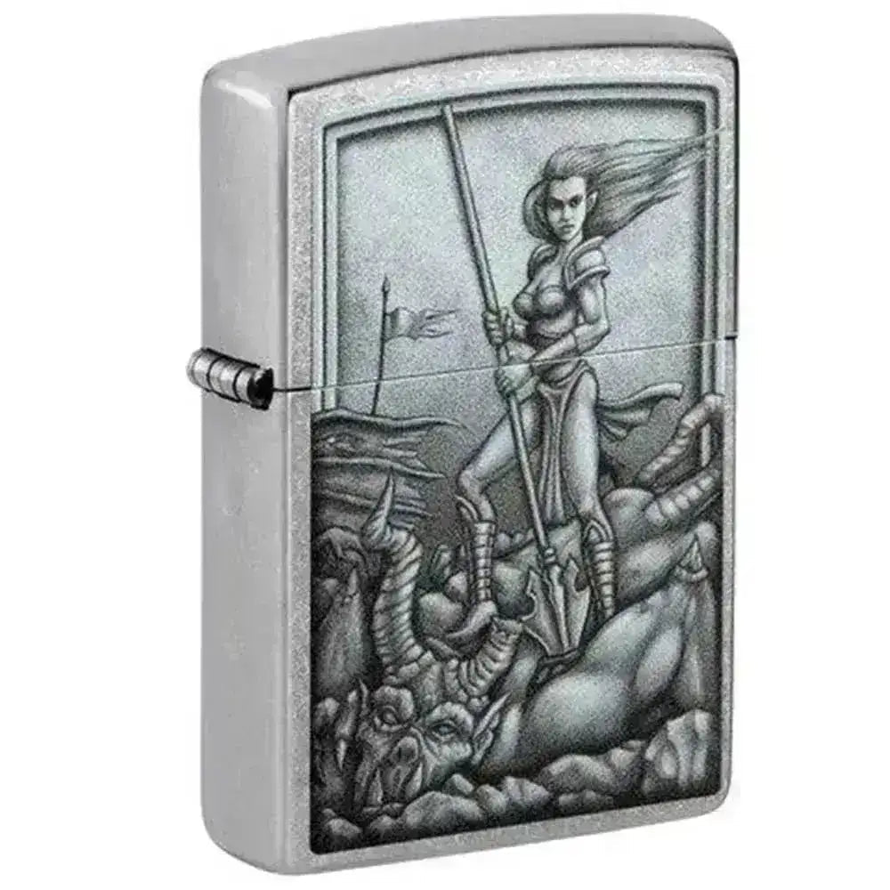 Zippo Lighter - Middelalder Kriger - Game-On.no