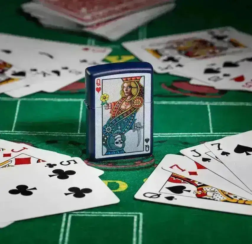 Zippo Lighter - Queen of Hearts Design - Game-On.no