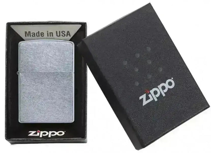 Zippo Lighter - Regular Street Chrome - Game-On.no